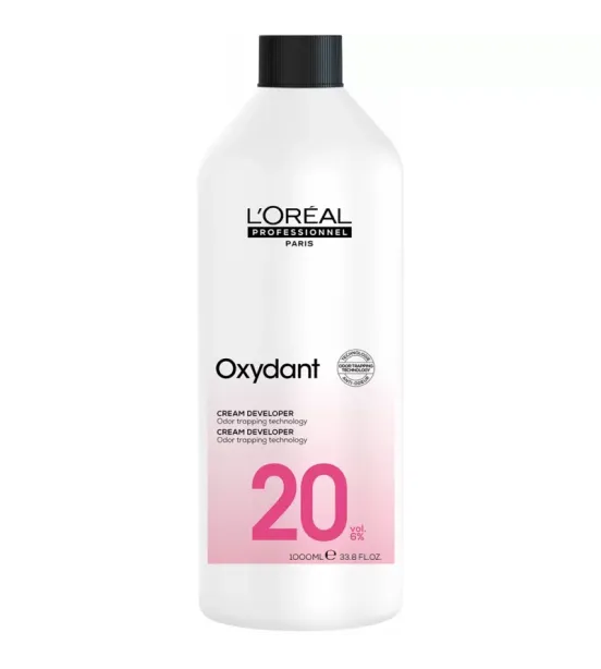 Крем-проявник L'Oréal Professionnel Oxydant Cream Developer 20 об’ємів (6%), 1000 мл Крем-проявник L'Oréal Professionnel Oxydant Cream Developer 20 об’ємів (6%), 1000 мл