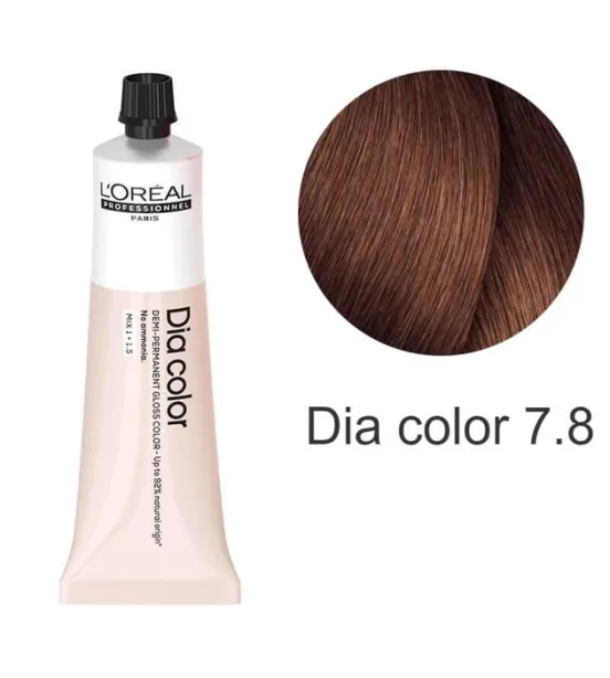 Фарба для волосся L'Oreal Professionnel Dia Light, відтінок 7.8, 60 мл Фарба для волосся L'Oreal Professionnel Dia Light, відтінок 7.8, 60 мл