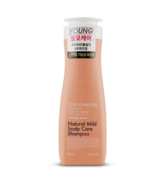 DAENG GI MEO RI LOOK AT HAIR LOSS Natural Mild Scalp Care Shampoo, 500ml- Шампунь проти випадіння для чутливої шкіри голови 500 мл