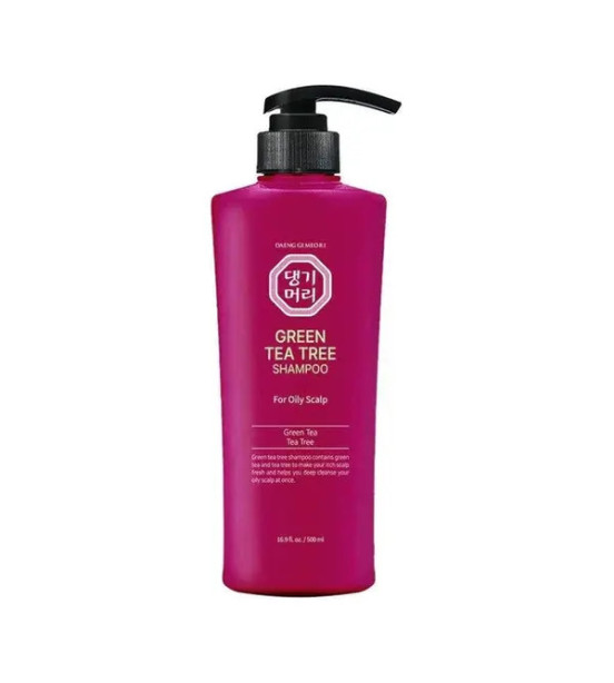 DAENG GI MEO RI Green Tea Tree Shampoo, 500ml- Зелений шампунь з екстрактом чайного дерева для жирної шкіри голови, 500 мл 