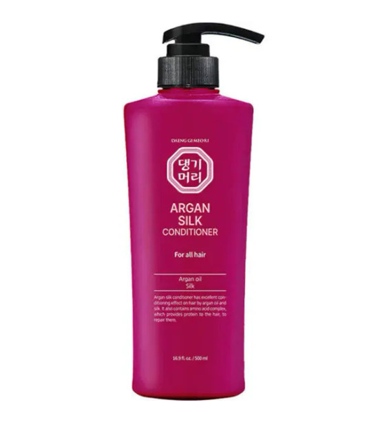 DAENG GI MEO RI Argan Silk Konditioner, 500ml- Аргановий кондиціонер з екстрактом шовку для всіх типів волосся, 500 мл 