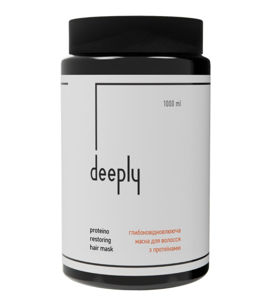 Deeply Protein Restoring Hair Mask- Глибоковідновлююча маска для волосся з протеїнами 1000 мл