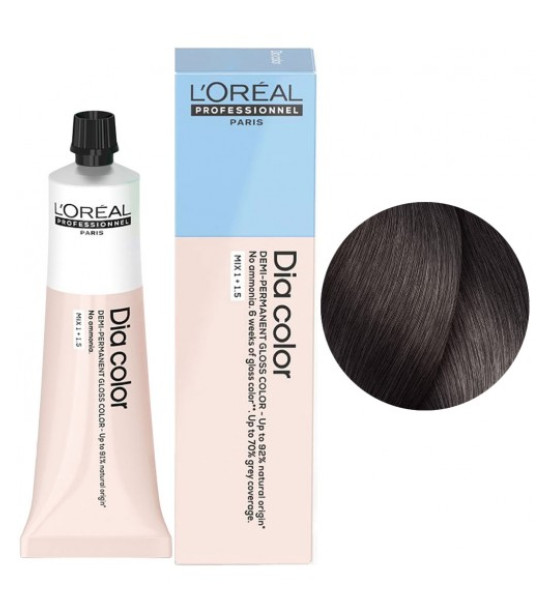 Фарба для волосся L'Oreal Professionnel Dia Color Demi-Permanent, відтінок 4.12, 60 мл Фарба для волосся L'Oreal Professionnel Dia Color Demi-Permanent, відтінок 4.12, 60 мл