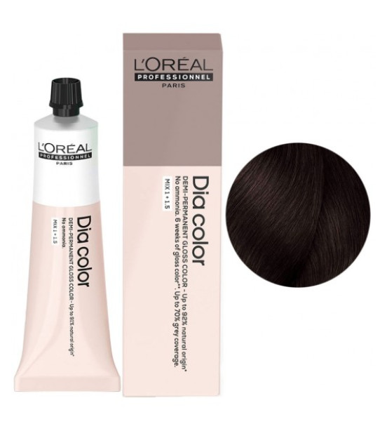 Фарба для волосся L'Oreal Professionnel Dia Color Demi-Permanent, відтінок 4.15, 60 мл Фарба для волосся L'Oreal Professionnel Dia Color Demi-Permanent, відтінок 4.15, 60 мл