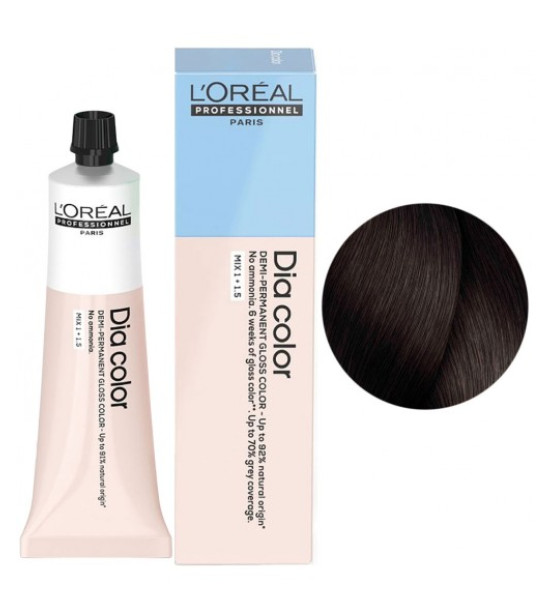 Фарба для волосся L'Oreal Professionnel Dia Color Demi-Permanent, відтінок 5.18, 60 мл Фарба для волосся L'Oreal Professionnel Dia Color Demi-Permanent, відтінок 5.18, 60 мл