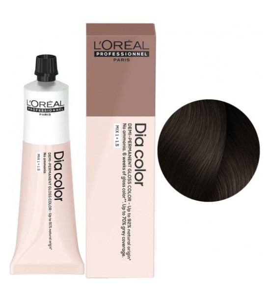 Фарба для волосся L'Oreal Professionnel Dia Color Demi-Permanent, відтінок 6.8, 60 мл Фарба для волосся L'Oreal Professionnel Dia Color Demi-Permanent, відтінок 6.8, 60 мл
