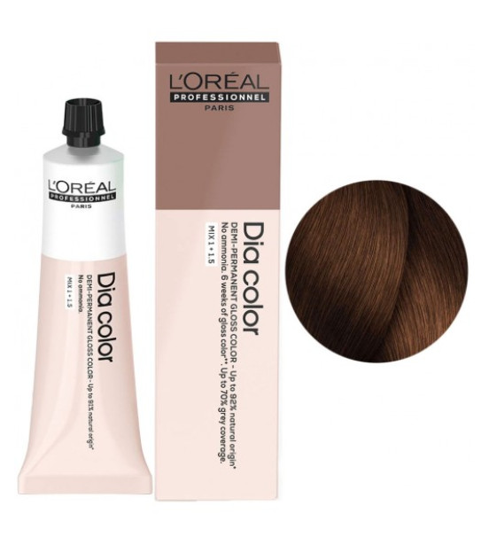 Фарба для волосся L'Oreal Professionnel Dia Color Demi-Permanent, відтінок 6.84, 60 мл Фарба для волосся L'Oreal Professionnel Dia Color Demi-Permanent, відтінок 6.84, 60 мл