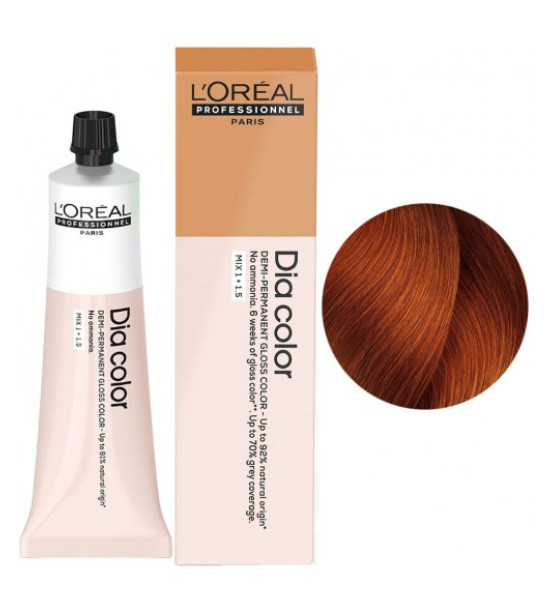 Фарба для волосся L'Oreal Professionnel Dia Color Demi-Permanent, відтінок 7.44, 60 мл Фарба для волосся L'Oreal Professionnel Dia Color Demi-Permanent, відтінок 7.44, 60 мл