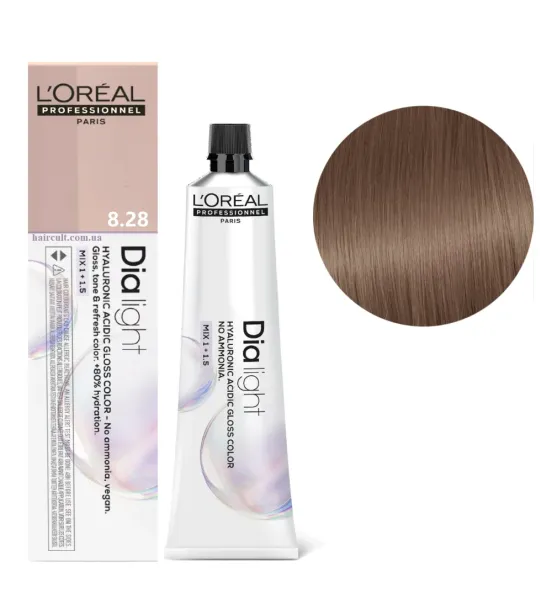 Фарба для волосся L'Oreal Professionnel Dia Light, відтінок 8.28, 60 мл Фарба для волосся L'Oreal Professionnel Dia Light, відтінок 8.28, 60 мл