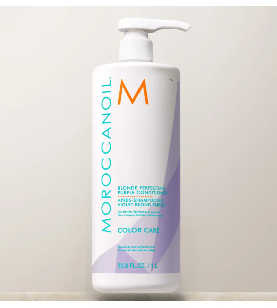 Moroccanoil Blonde Perfecting Purple Conditioner 1000 ml- Тонізуючий кондиціонер із Фіолетовим Пігментом 1000 мл Moroccanoil Blonde Perfecting Purple Conditioner 1000 ml- Тонізуючий кондиціонер із Фіолетовим Пігментом 1000 мл